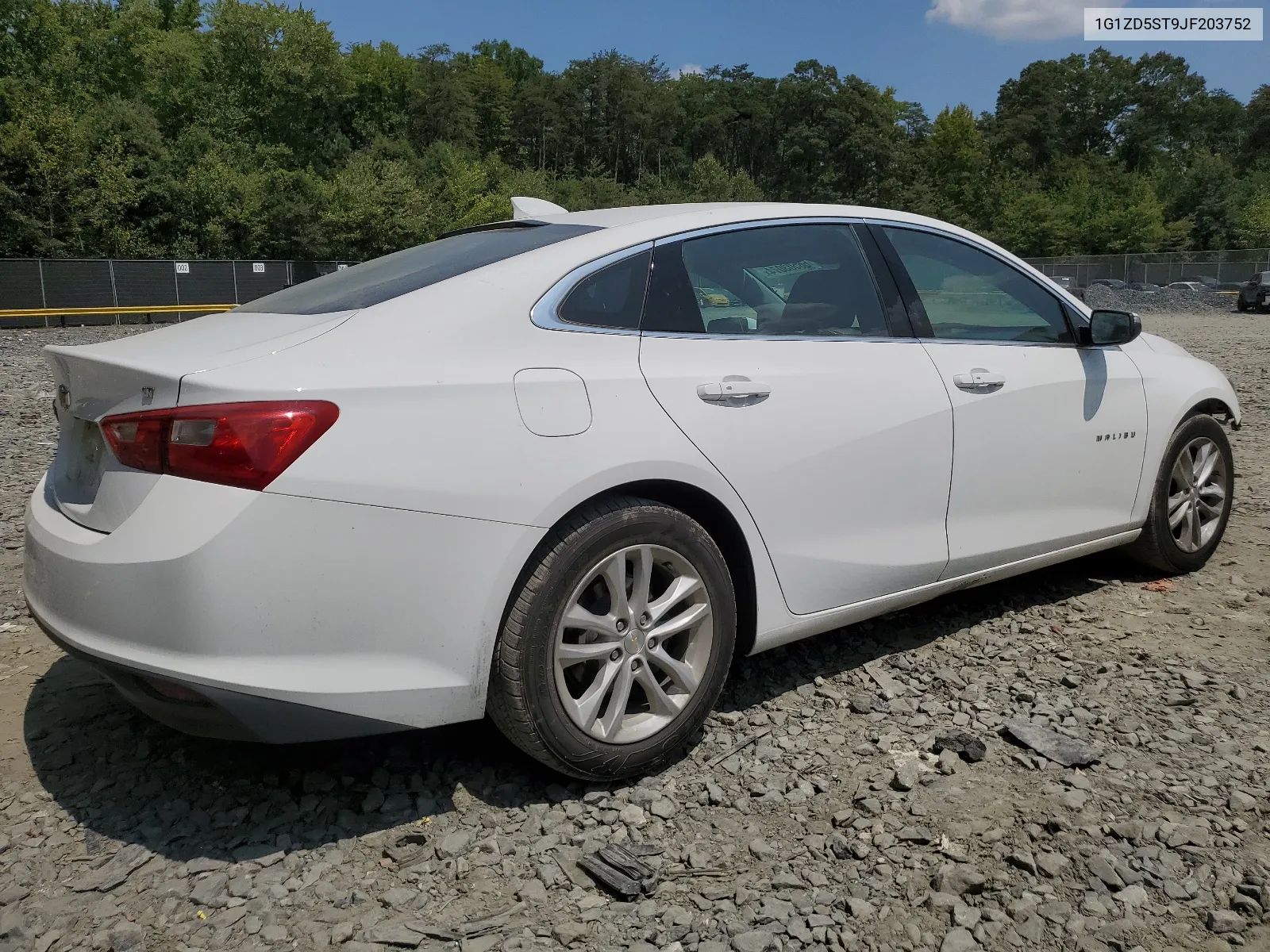 2018 Chevrolet Malibu Lt VIN: 1G1ZD5ST9JF203752 Lot: 66503074