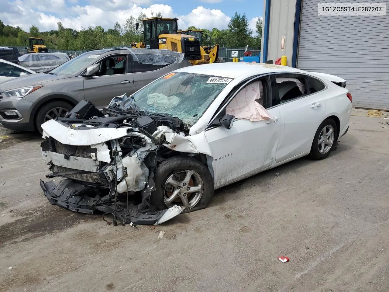 2018 Chevrolet Malibu Ls VIN: 1G1ZC5ST4JF287207 Lot: 66970554