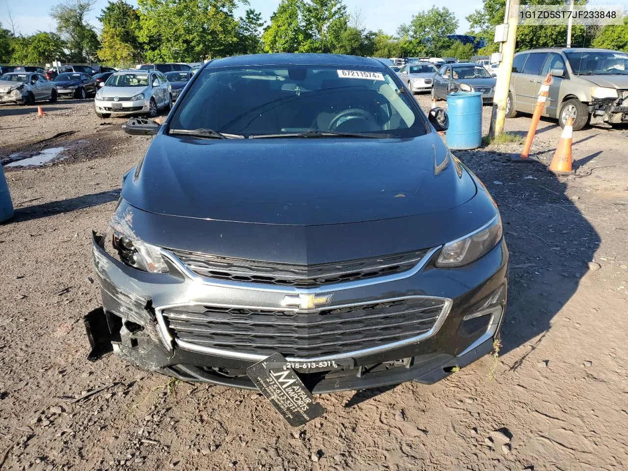 2018 Chevrolet Malibu Lt VIN: 1G1ZD5ST7JF233848 Lot: 67211574