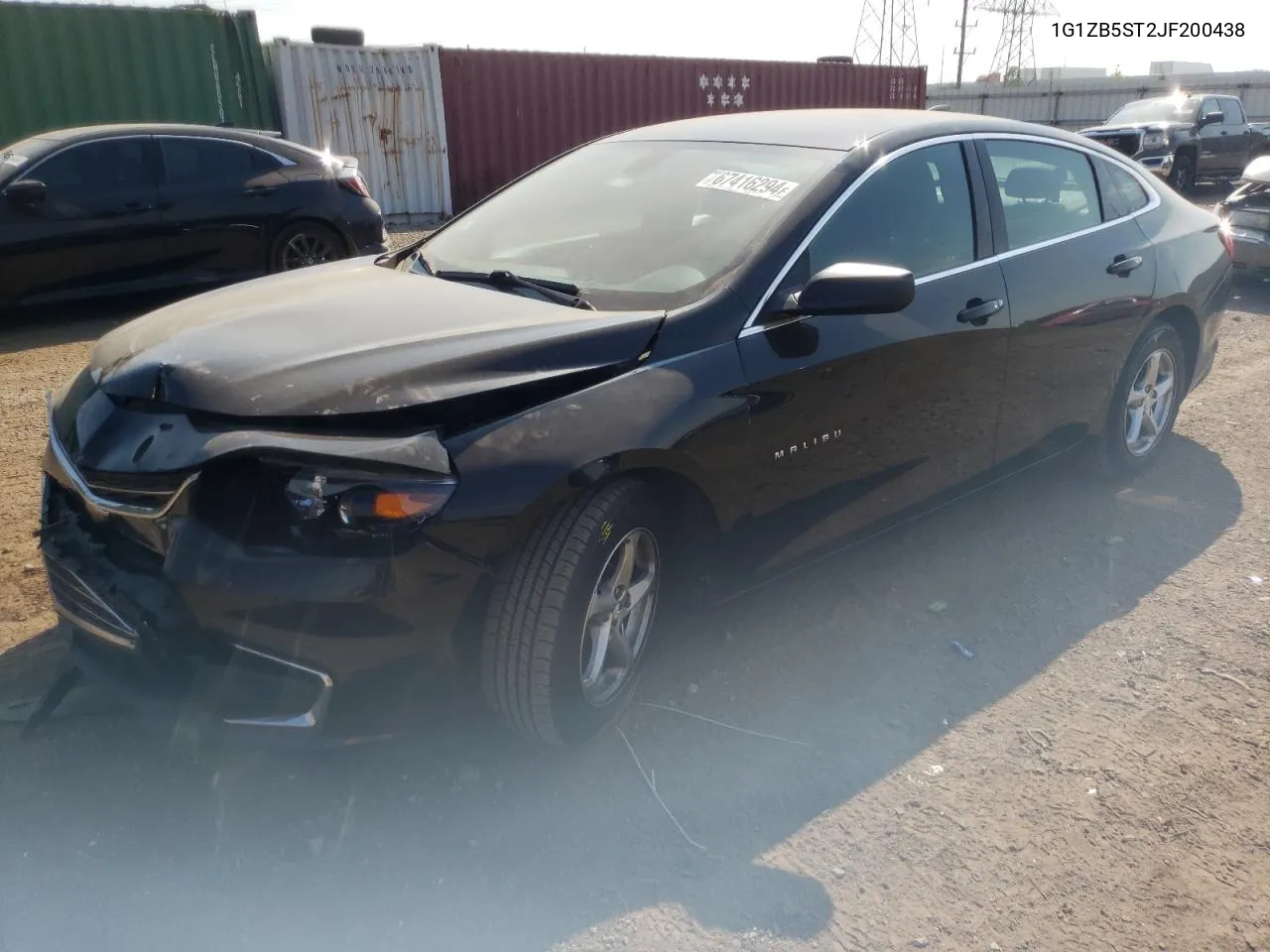 1G1ZB5ST2JF200438 2018 Chevrolet Malibu Ls