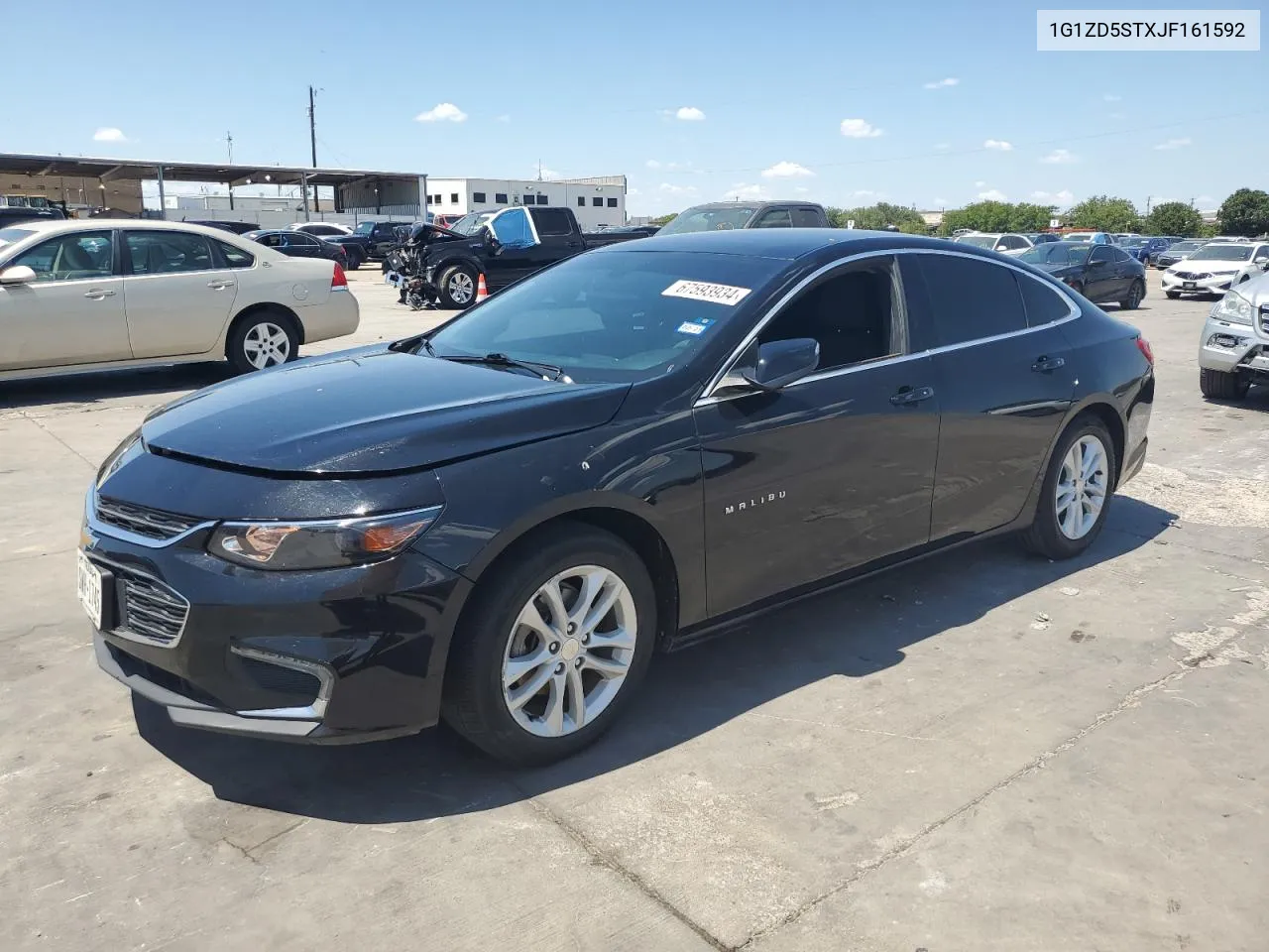 2018 Chevrolet Malibu Lt VIN: 1G1ZD5STXJF161592 Lot: 67593934