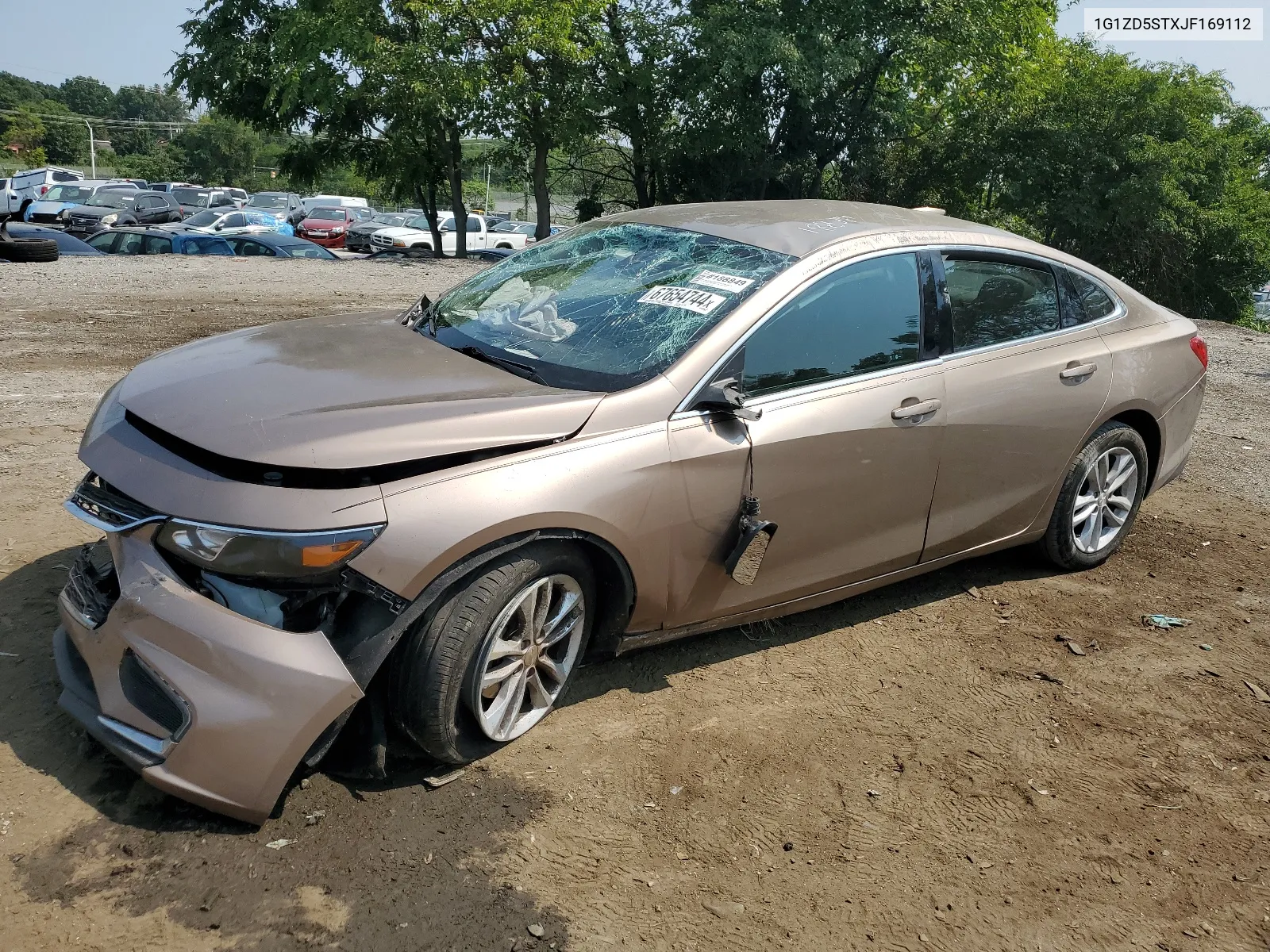 2018 Chevrolet Malibu Lt VIN: 1G1ZD5STXJF169112 Lot: 67654744