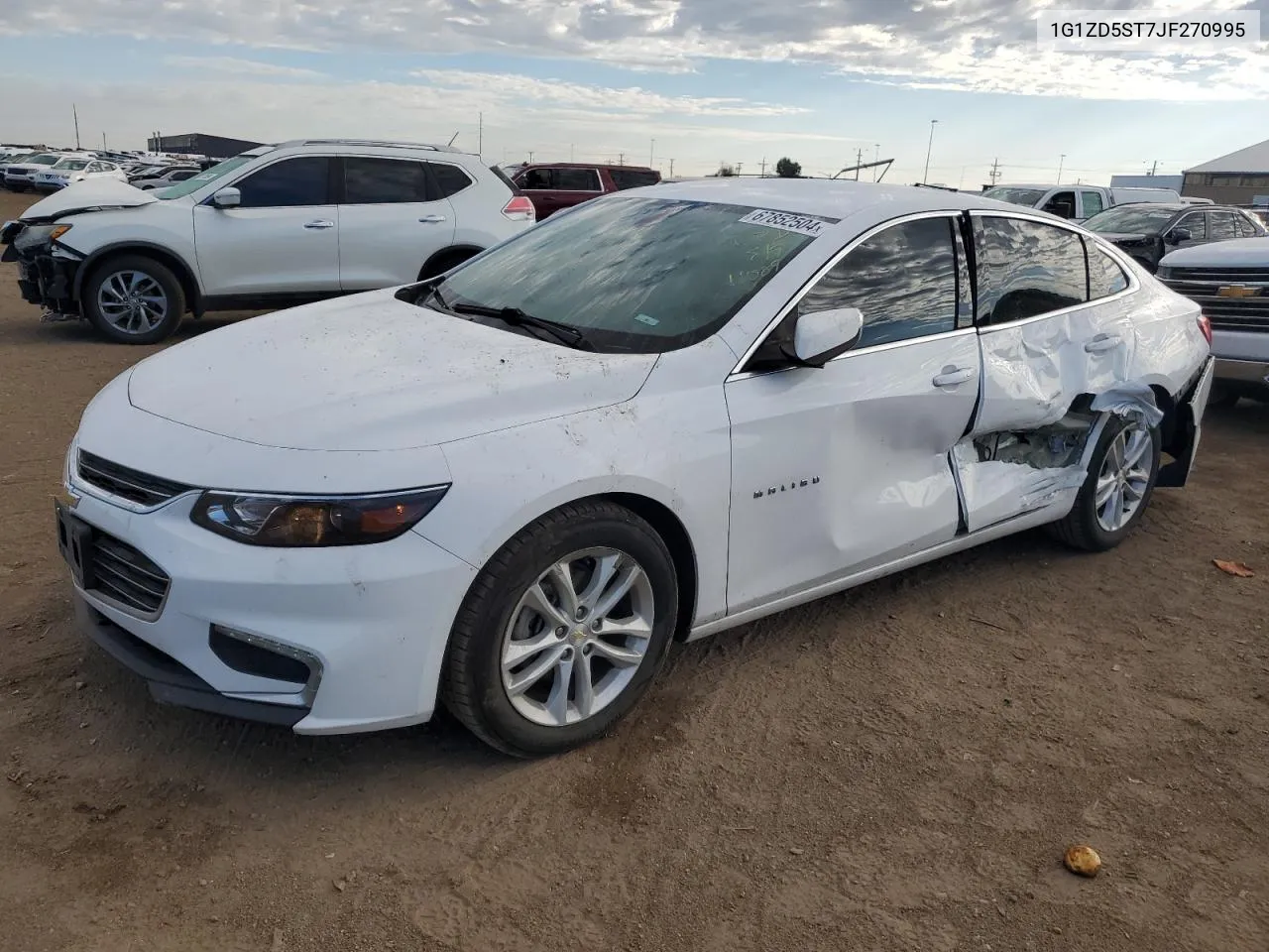 2018 Chevrolet Malibu Lt VIN: 1G1ZD5ST7JF270995 Lot: 67852504