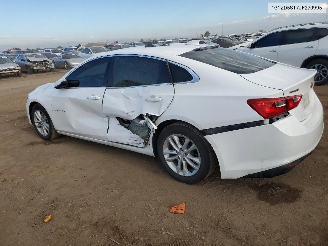 2018 Chevrolet Malibu Lt VIN: 1G1ZD5ST7JF270995 Lot: 67852504