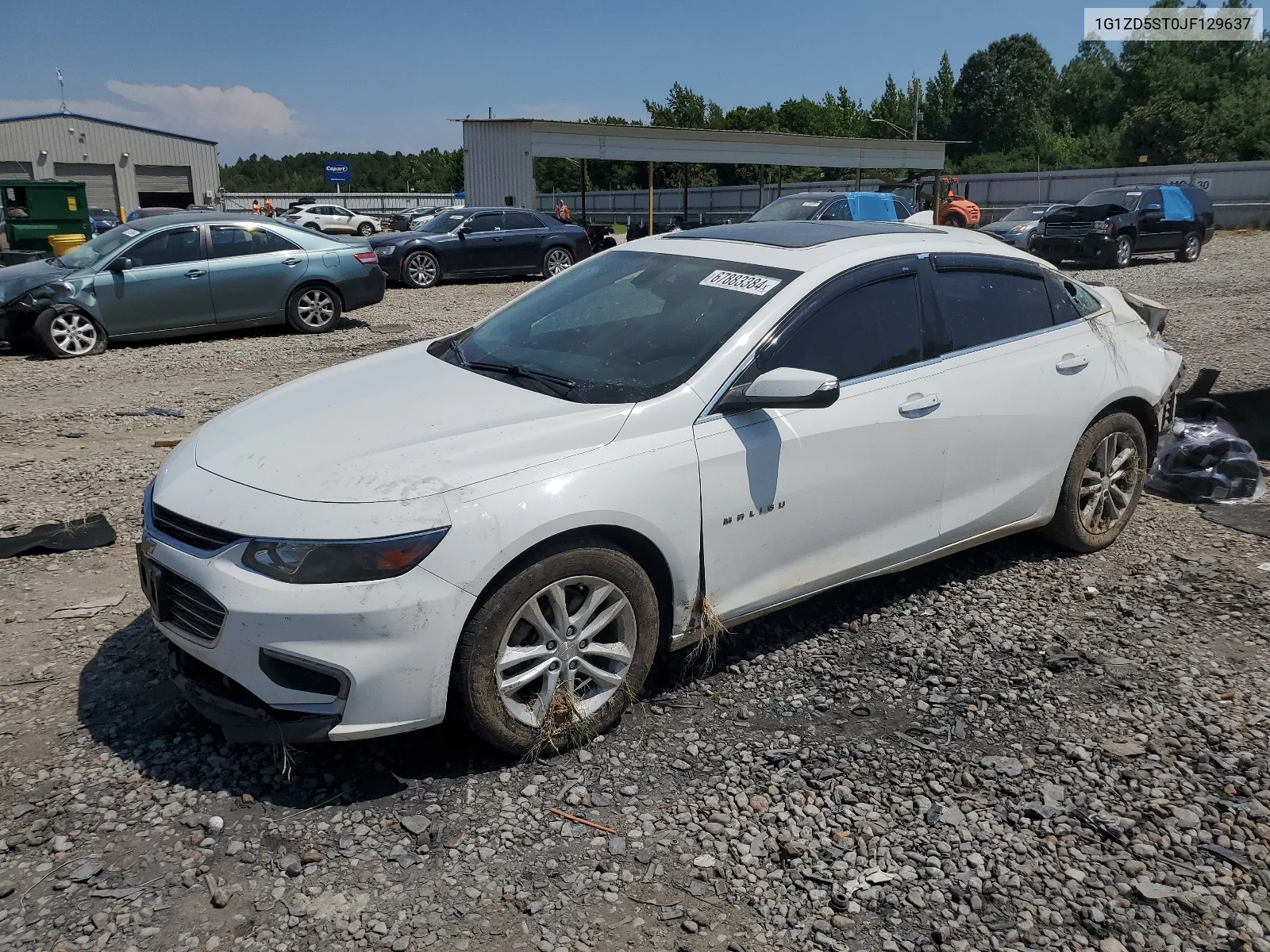 1G1ZD5ST0JF129637 2018 Chevrolet Malibu Lt