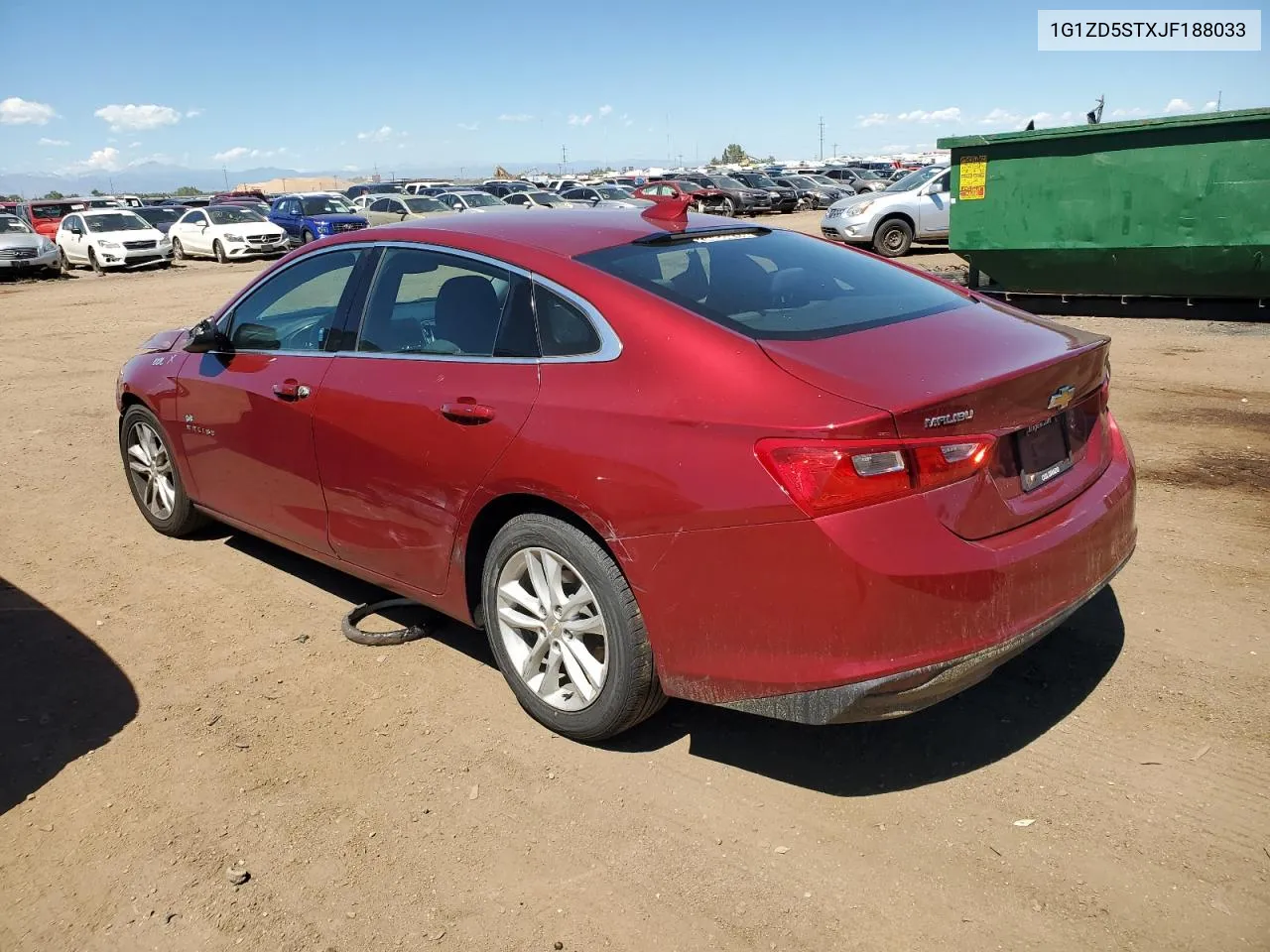 2018 Chevrolet Malibu Lt VIN: 1G1ZD5STXJF188033 Lot: 68015524