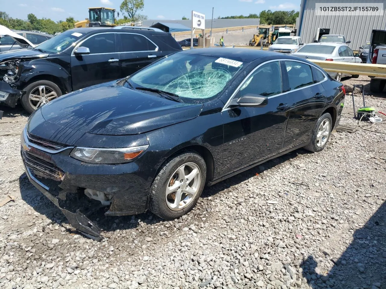 2018 Chevrolet Malibu Ls VIN: 1G1ZB5ST2JF155789 Lot: 68156834