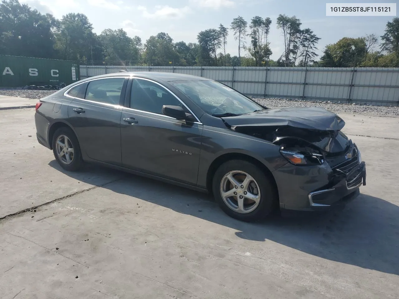 1G1ZB5ST8JF115121 2018 Chevrolet Malibu Ls