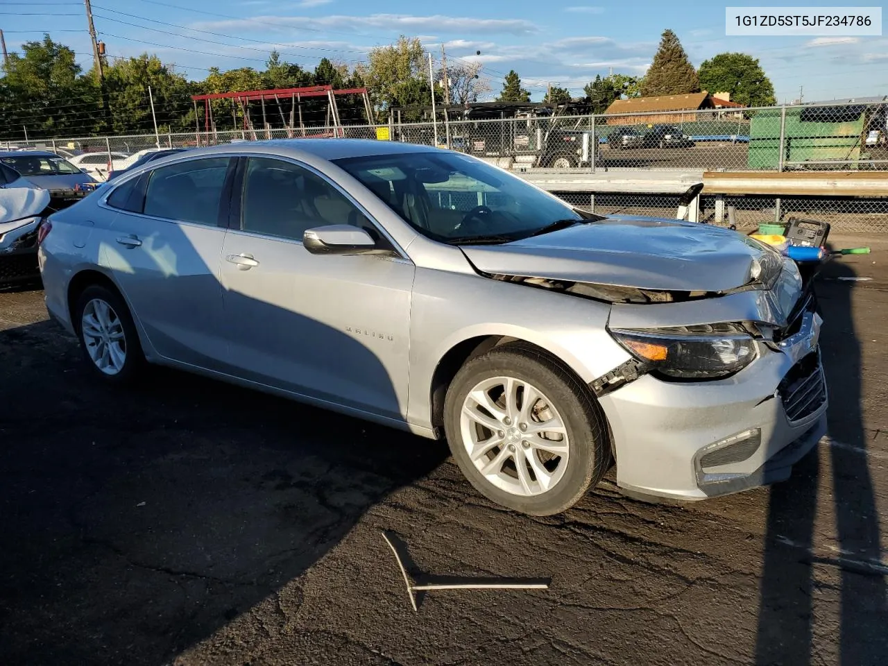 2018 Chevrolet Malibu Lt VIN: 1G1ZD5ST5JF234786 Lot: 68481034