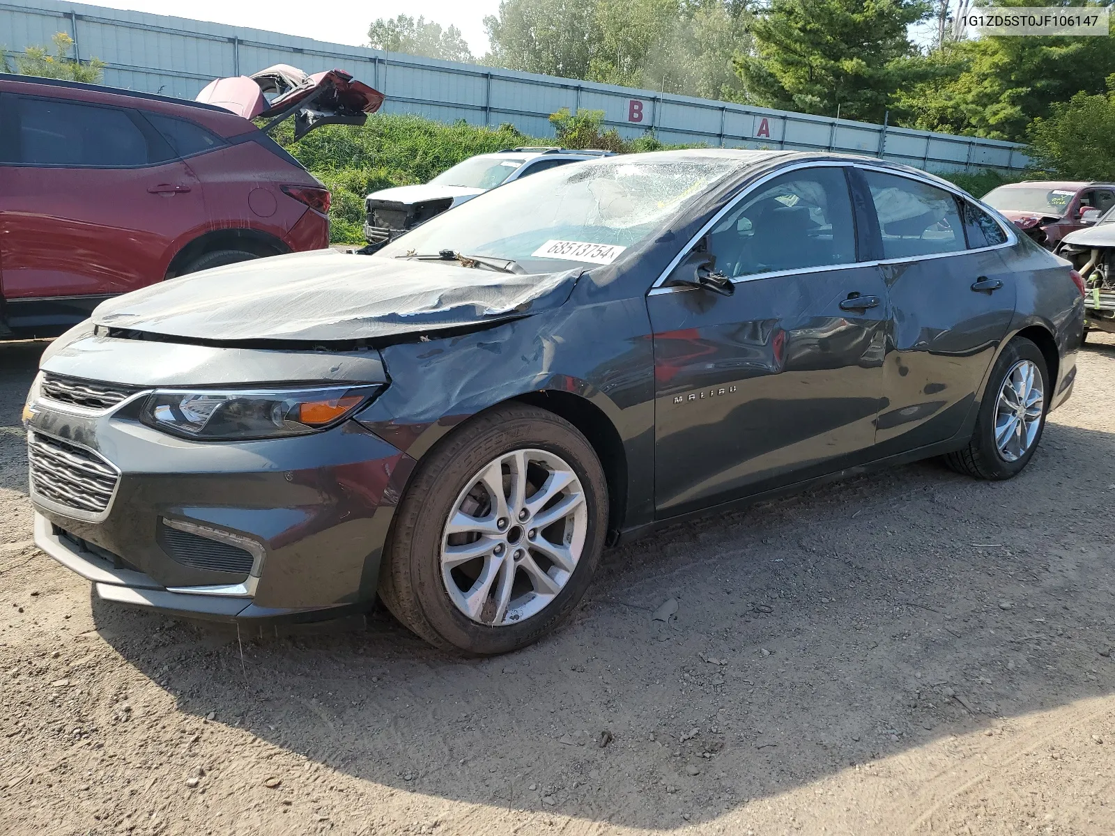 2018 Chevrolet Malibu Lt VIN: 1G1ZD5ST0JF106147 Lot: 68513754