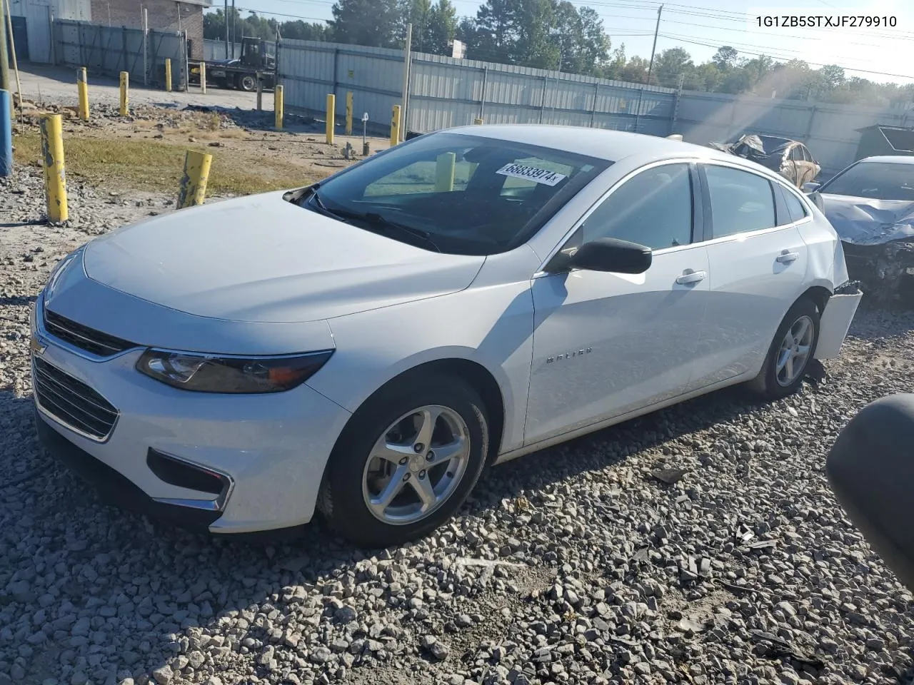 2018 Chevrolet Malibu Ls VIN: 1G1ZB5STXJF279910 Lot: 68833974