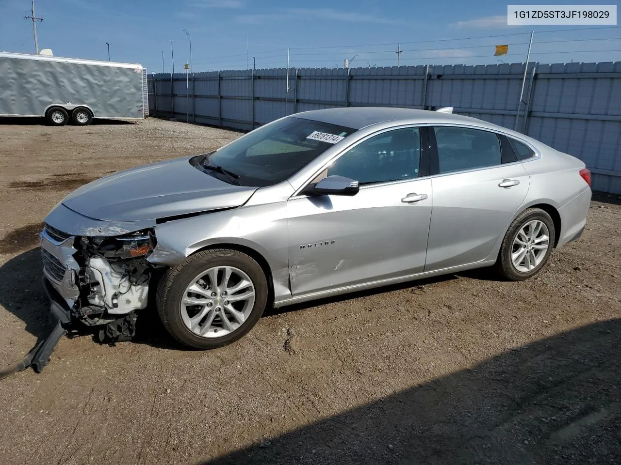 2018 Chevrolet Malibu Lt VIN: 1G1ZD5ST3JF198029 Lot: 69281314