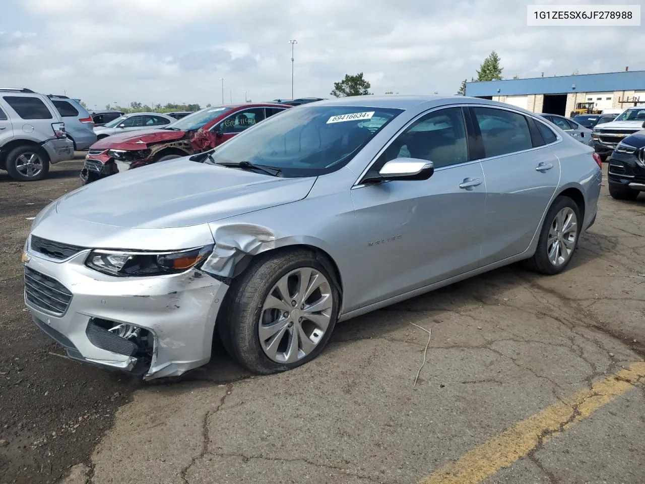 2018 Chevrolet Malibu Premier VIN: 1G1ZE5SX6JF278988 Lot: 69416634