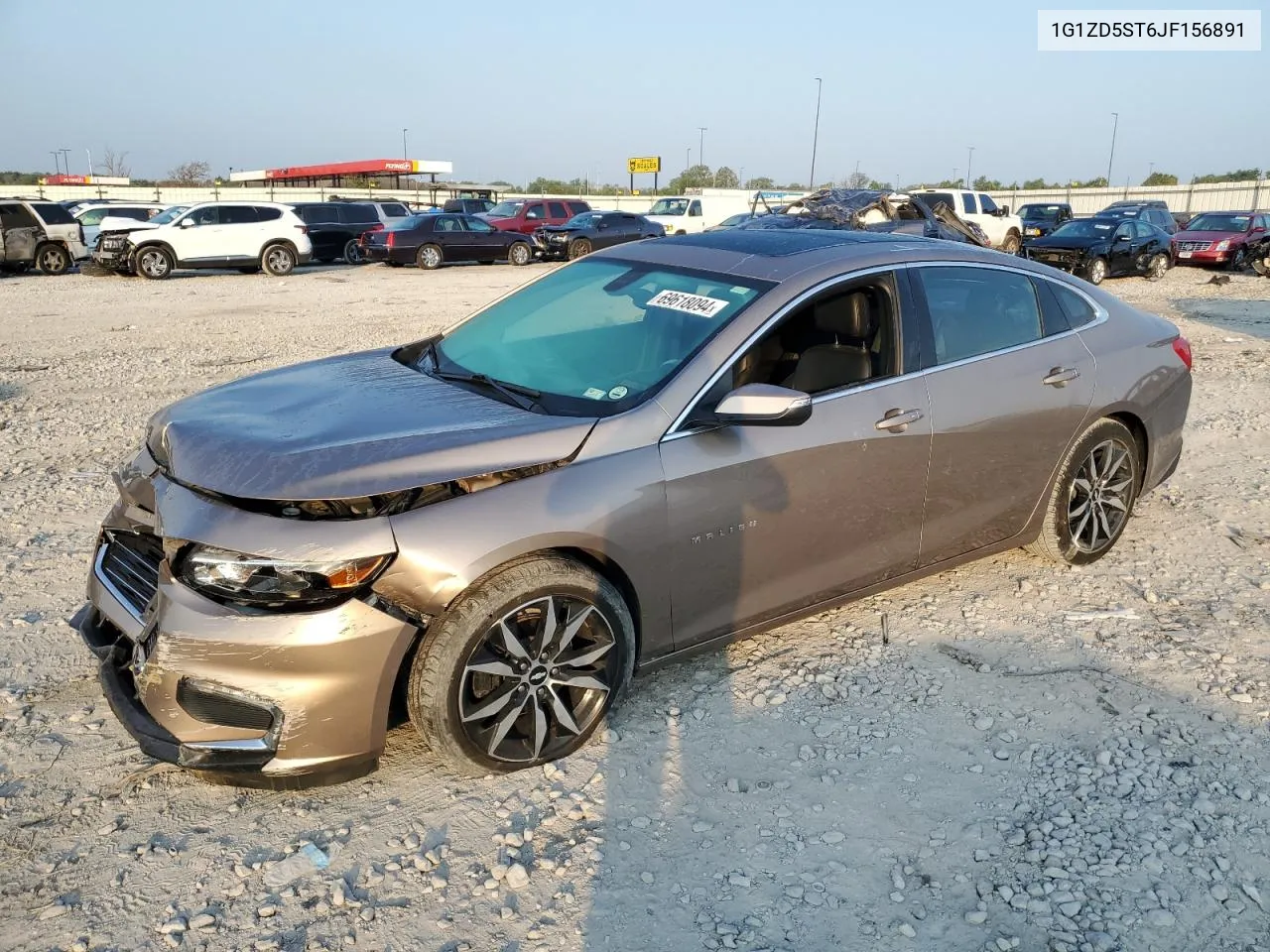 2018 Chevrolet Malibu Lt VIN: 1G1ZD5ST6JF156891 Lot: 69618094