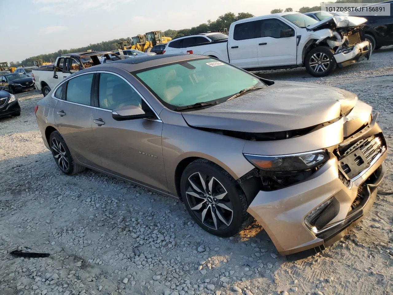 2018 Chevrolet Malibu Lt VIN: 1G1ZD5ST6JF156891 Lot: 69618094