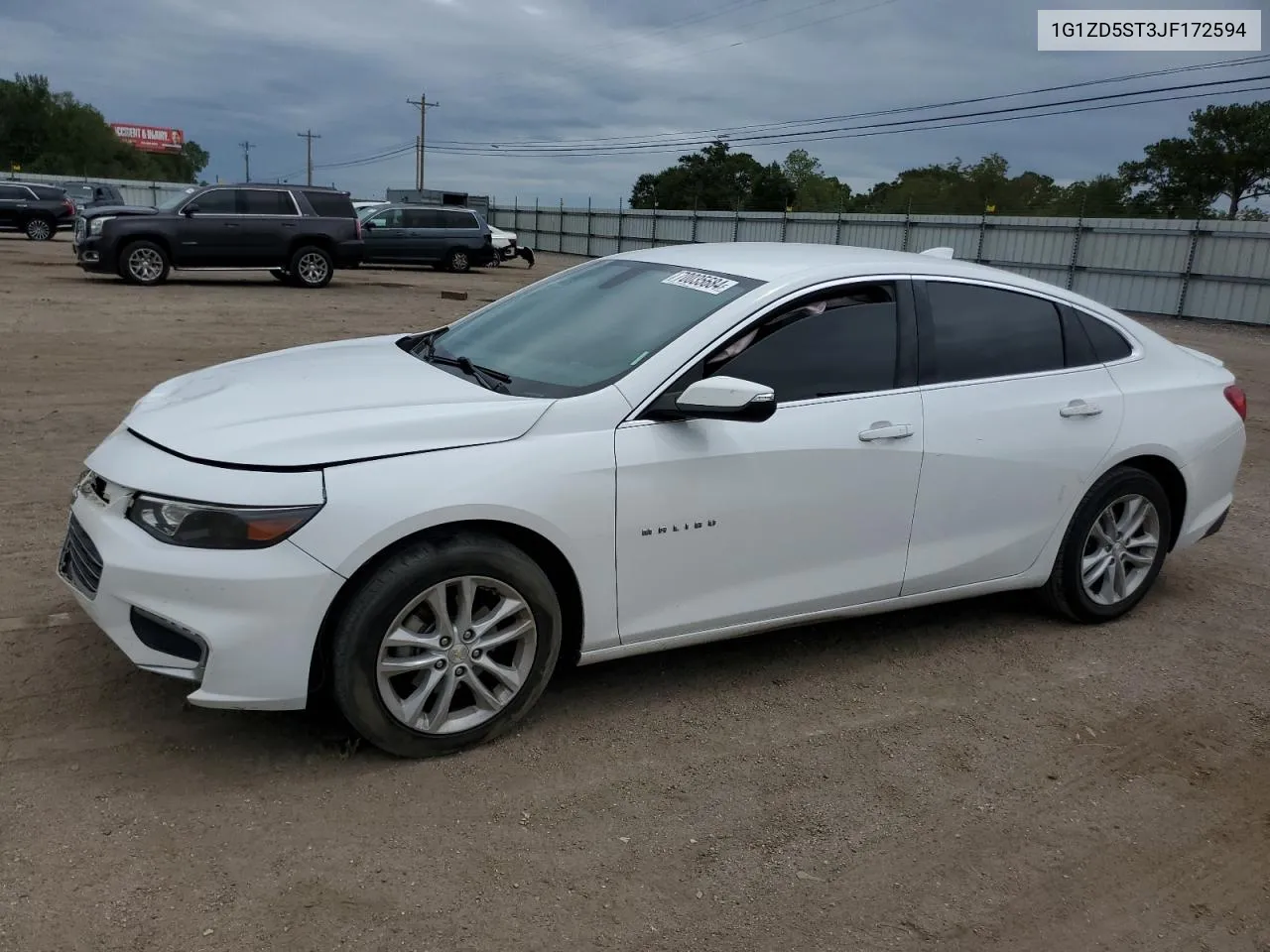 2018 Chevrolet Malibu Lt VIN: 1G1ZD5ST3JF172594 Lot: 70035684