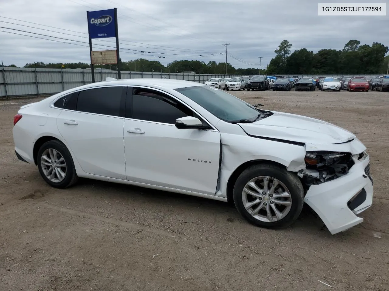 2018 Chevrolet Malibu Lt VIN: 1G1ZD5ST3JF172594 Lot: 70035684