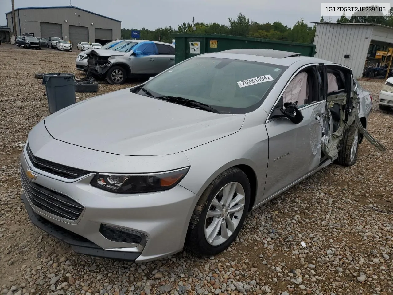 2018 Chevrolet Malibu Lt VIN: 1G1ZD5ST2JF239105 Lot: 70381394