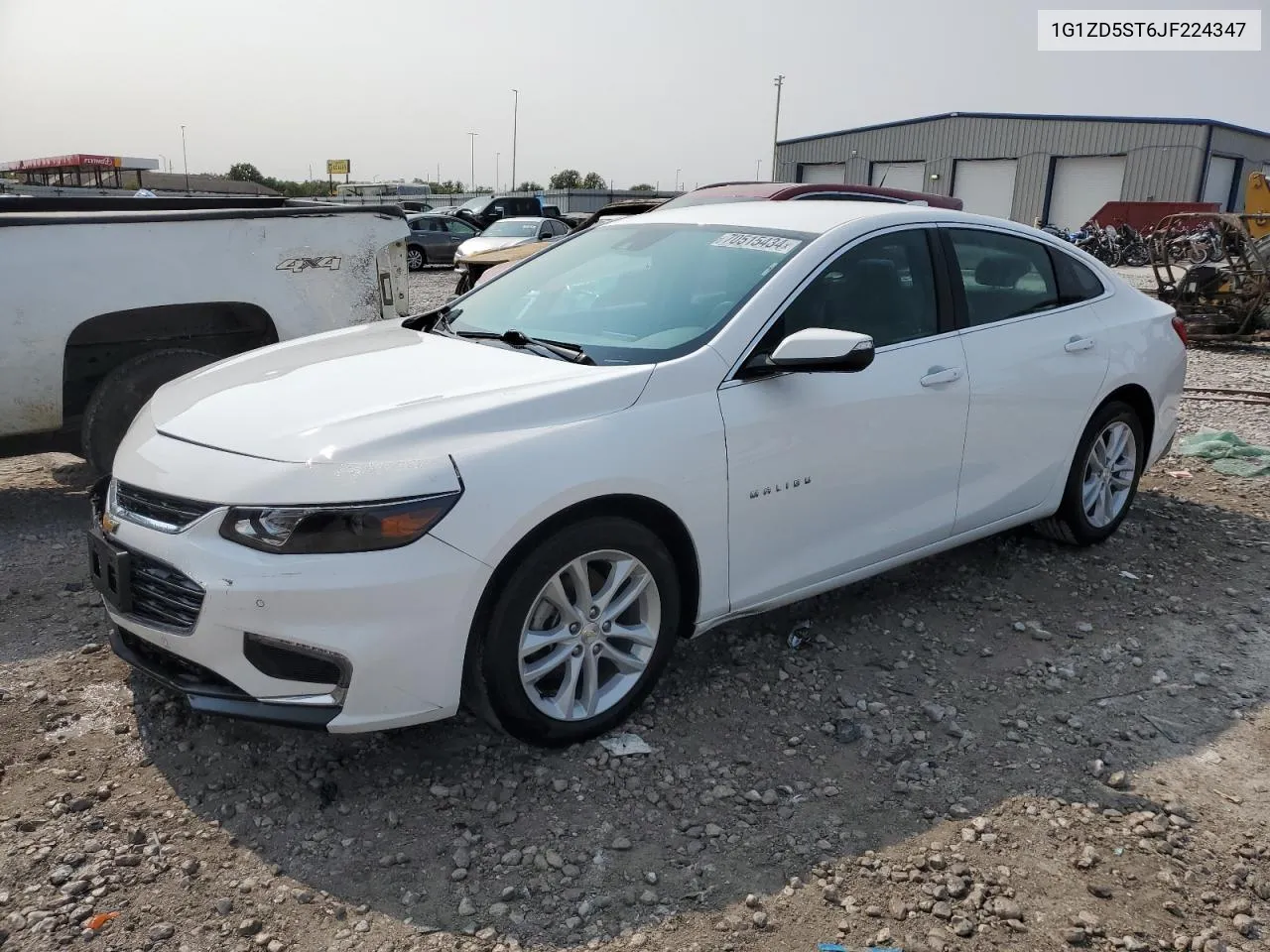 2018 Chevrolet Malibu Lt VIN: 1G1ZD5ST6JF224347 Lot: 70515434