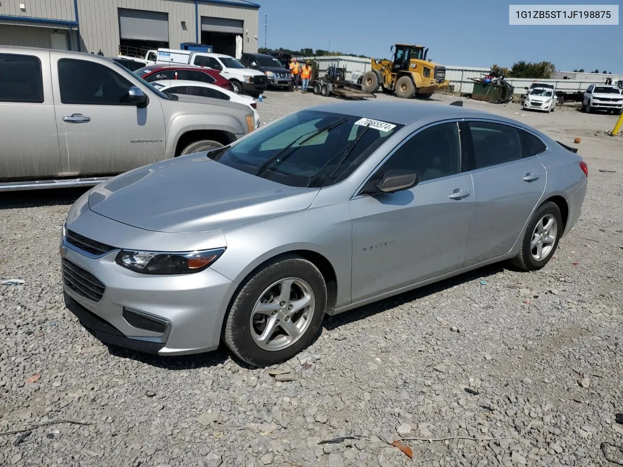 2018 Chevrolet Malibu Ls VIN: 1G1ZB5ST1JF198875 Lot: 70565574