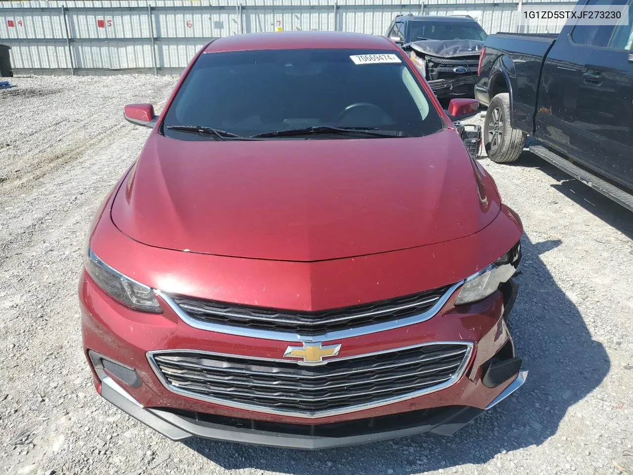 2018 Chevrolet Malibu Lt VIN: 1G1ZD5STXJF273230 Lot: 70669474