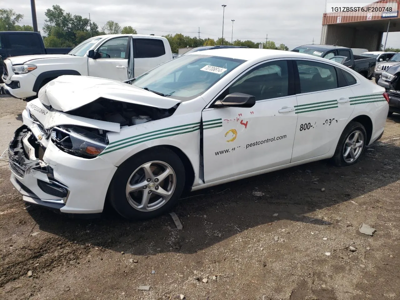 2018 Chevrolet Malibu Ls VIN: 1G1ZB5ST6JF200748 Lot: 70708814