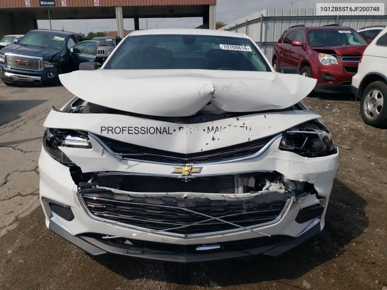 2018 Chevrolet Malibu Ls VIN: 1G1ZB5ST6JF200748 Lot: 70708814