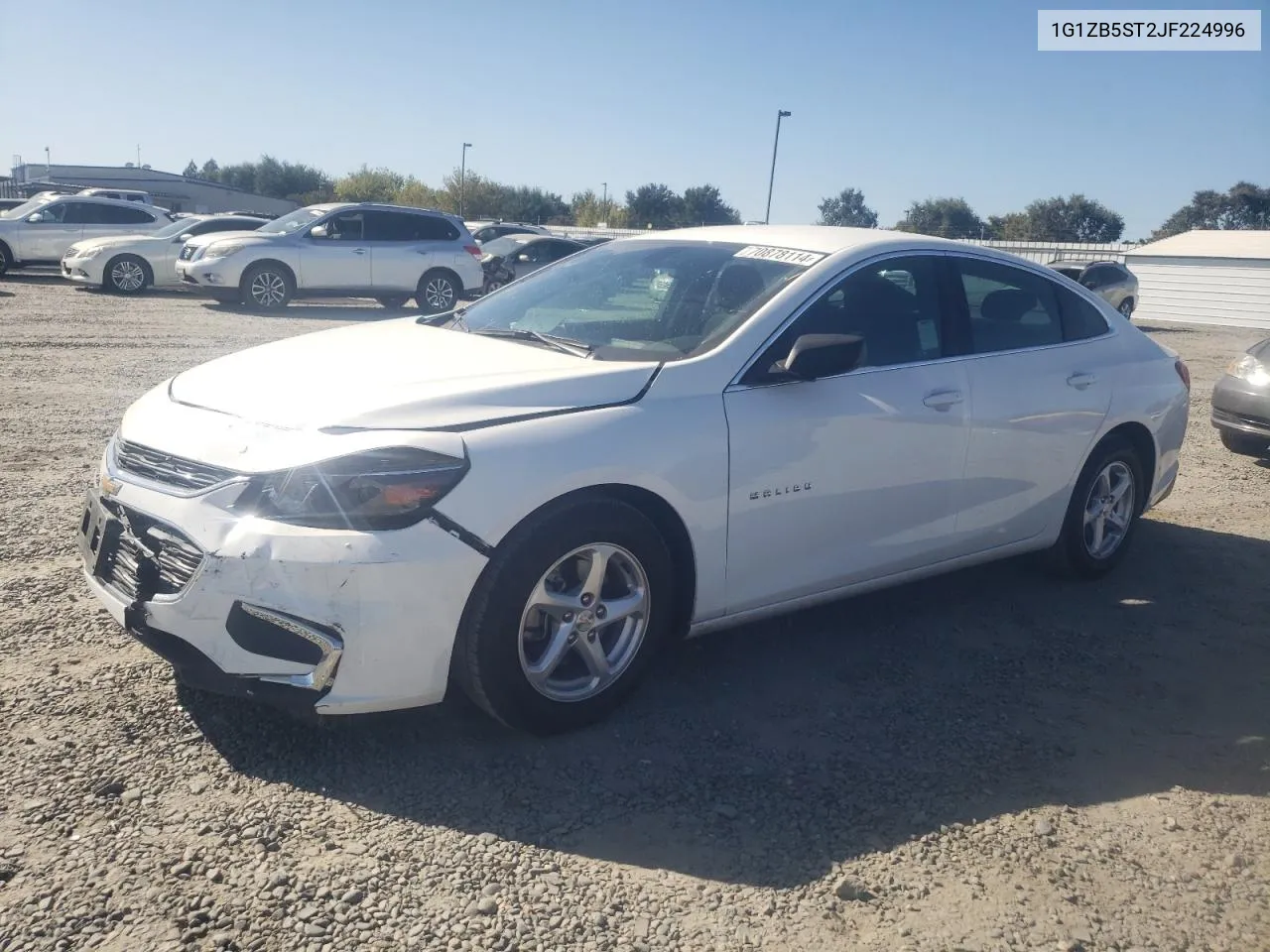 1G1ZB5ST2JF224996 2018 Chevrolet Malibu Ls