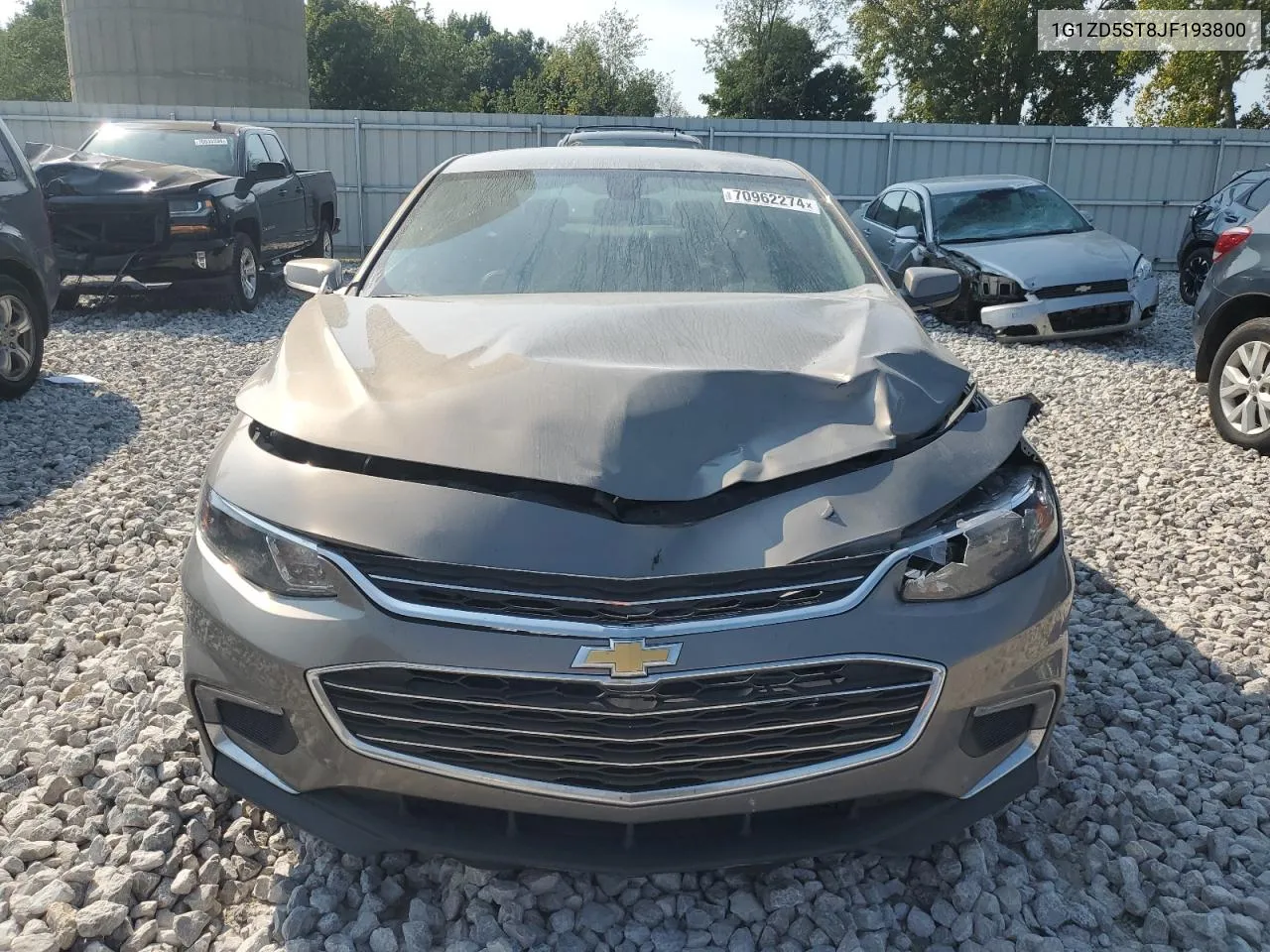 1G1ZD5ST8JF193800 2018 Chevrolet Malibu Lt