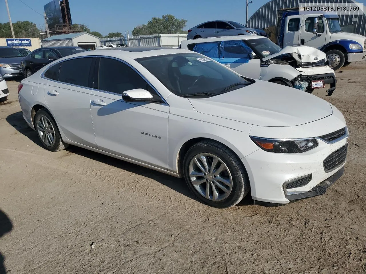 2018 Chevrolet Malibu Lt VIN: 1G1ZD5ST8JF130759 Lot: 71029814