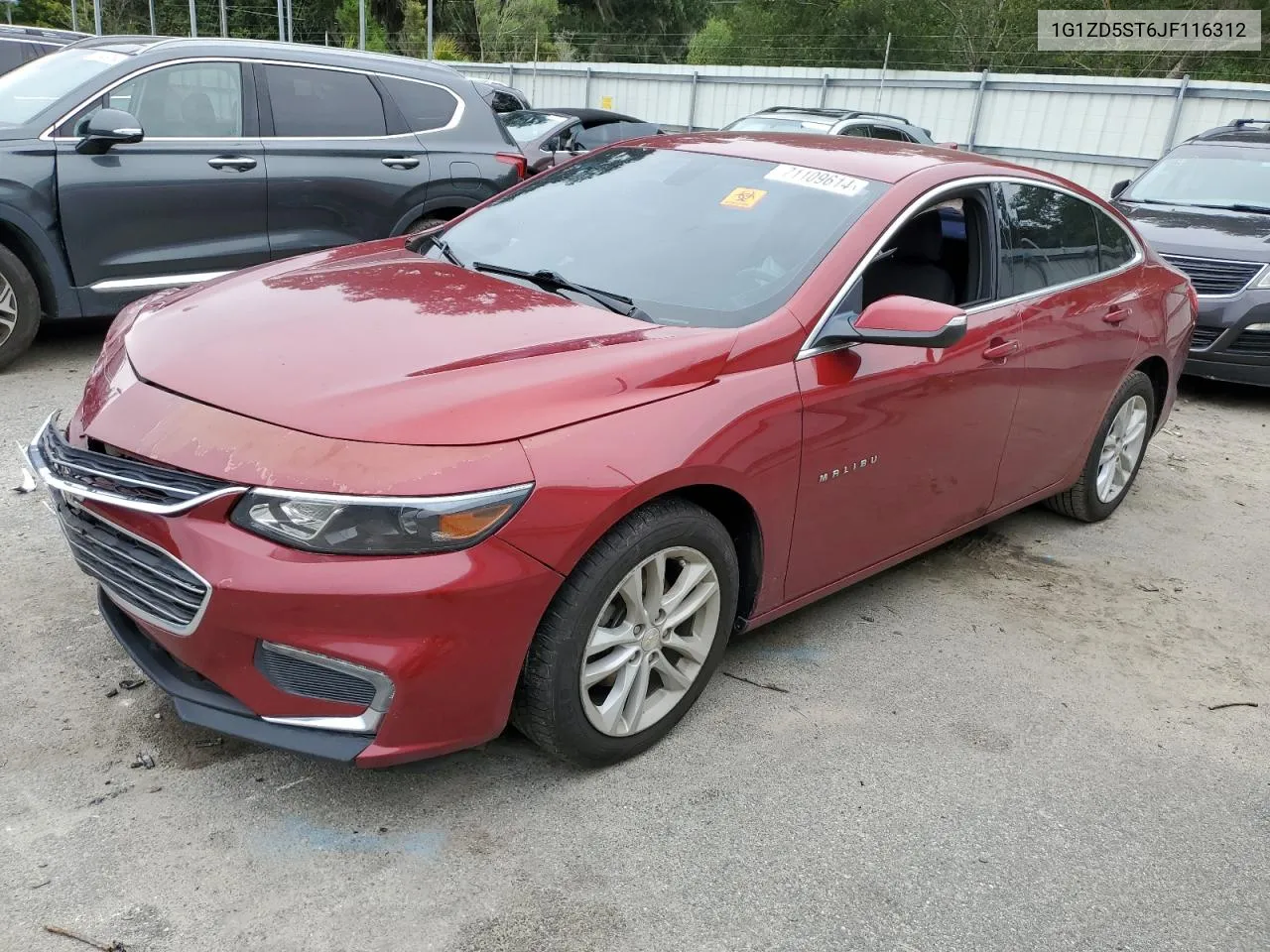 2018 Chevrolet Malibu Lt VIN: 1G1ZD5ST6JF116312 Lot: 71109614