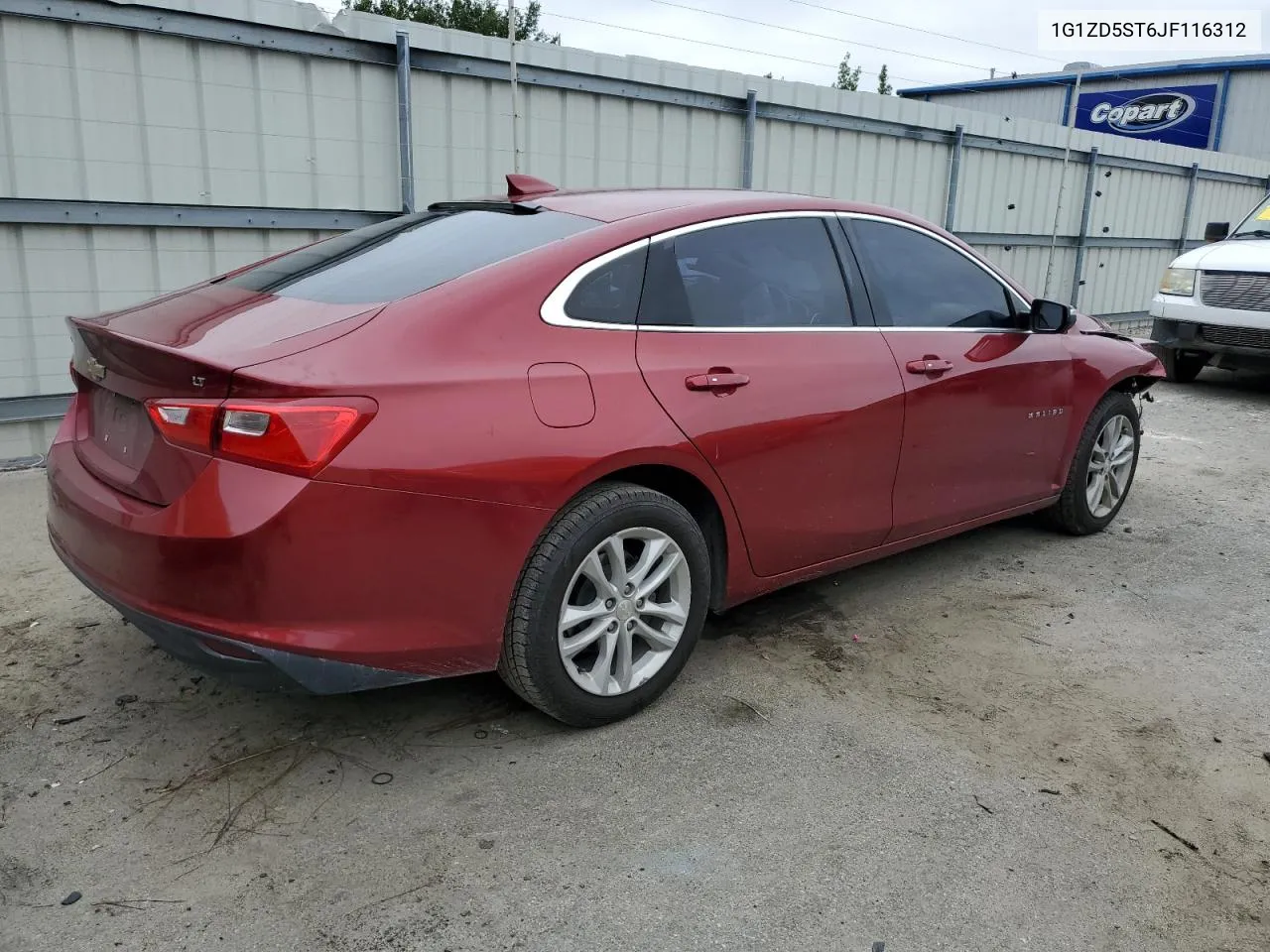 2018 Chevrolet Malibu Lt VIN: 1G1ZD5ST6JF116312 Lot: 71109614