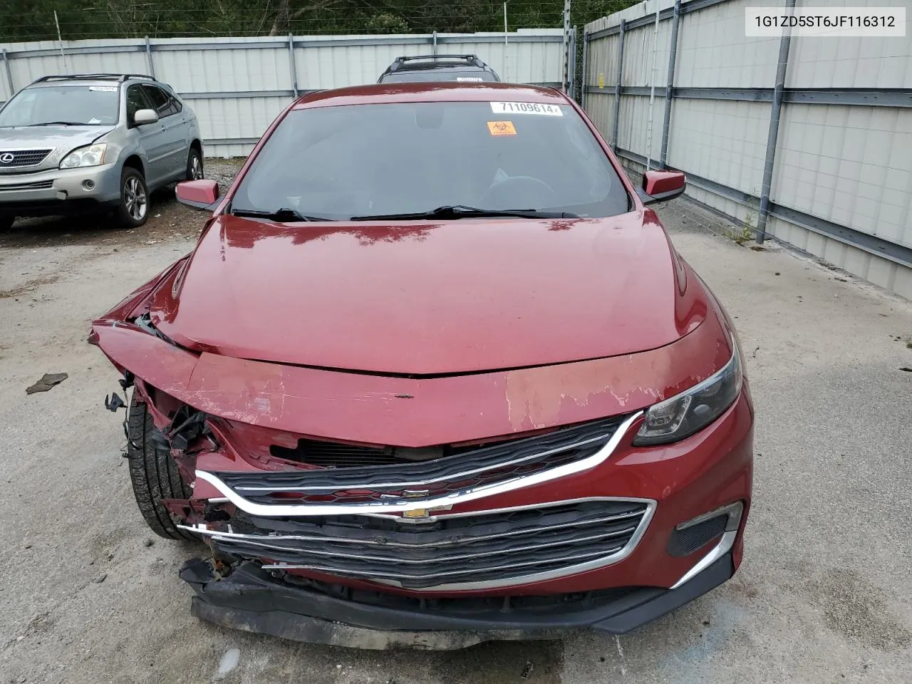 1G1ZD5ST6JF116312 2018 Chevrolet Malibu Lt