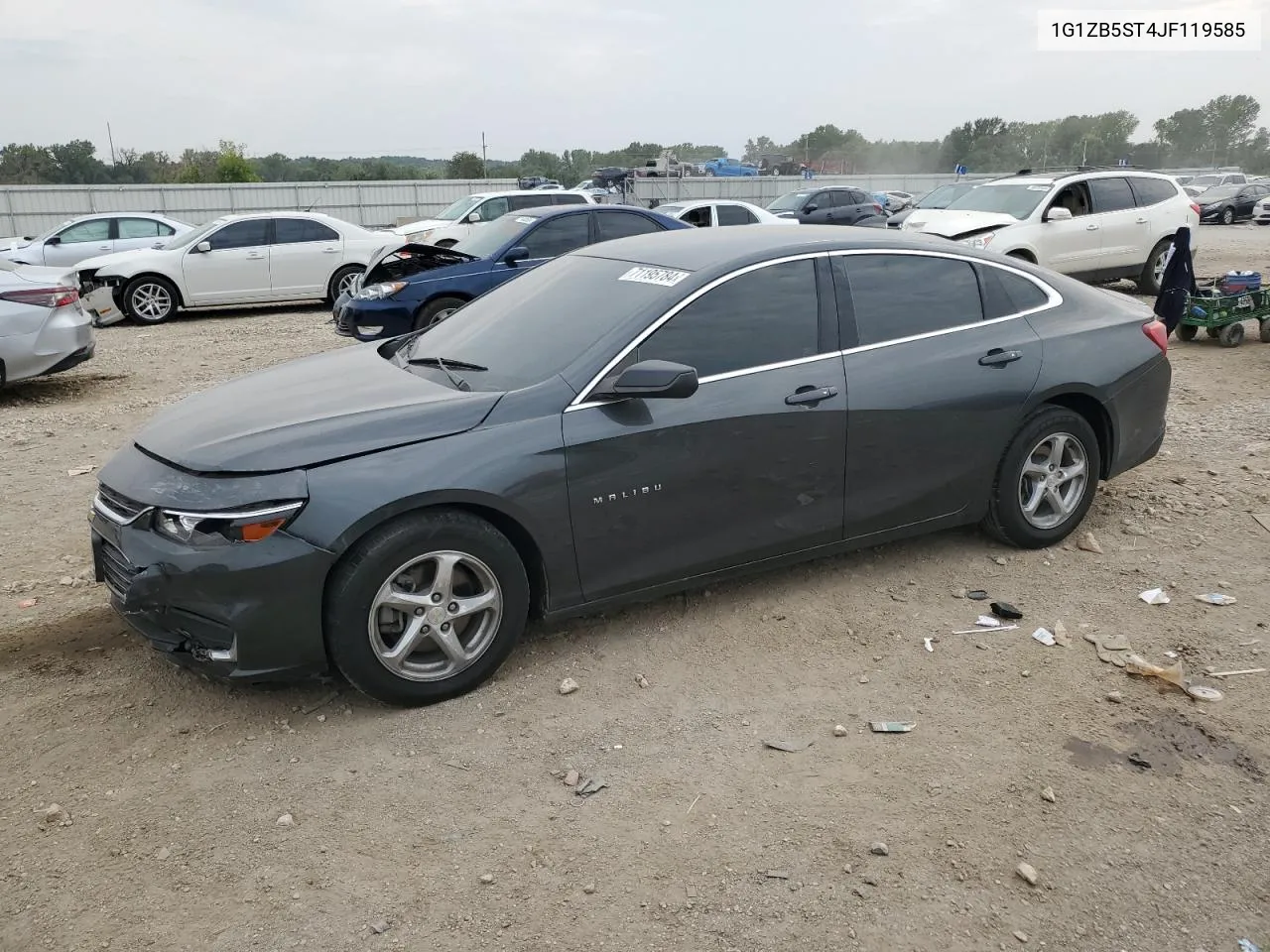 2018 Chevrolet Malibu Ls VIN: 1G1ZB5ST4JF119585 Lot: 71195784