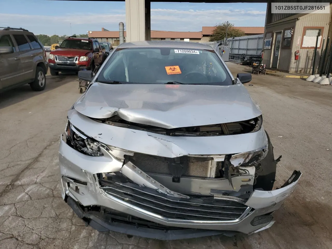 2018 Chevrolet Malibu Ls VIN: 1G1ZB5ST0JF281651 Lot: 71209034