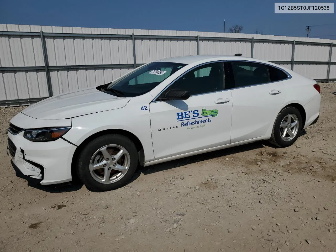 2018 Chevrolet Malibu Ls VIN: 1G1ZB5ST0JF120538 Lot: 71265834