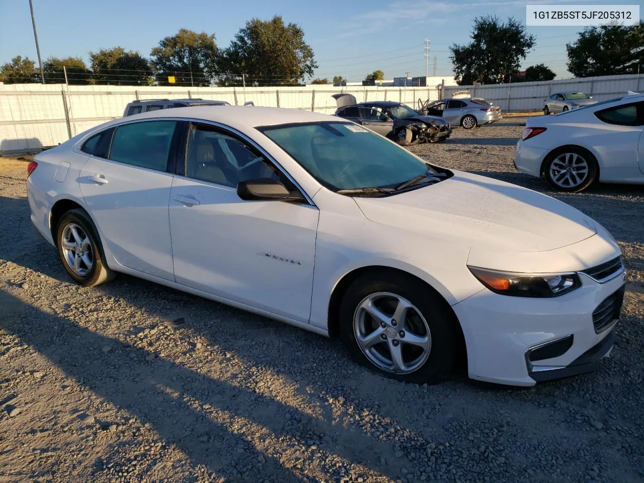 2018 Chevrolet Malibu Ls VIN: 1G1ZB5ST5JF205312 Lot: 71305424