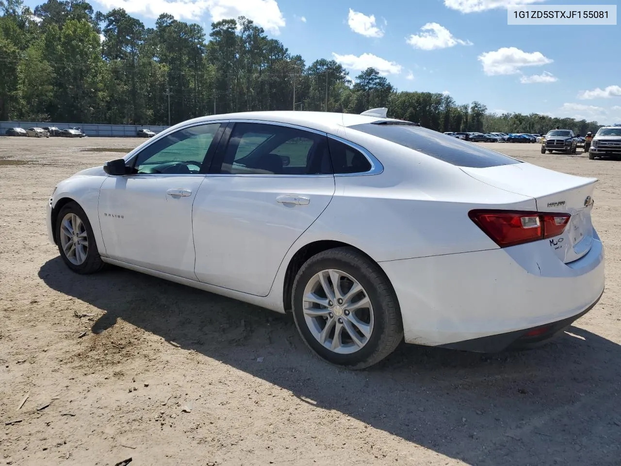 2018 Chevrolet Malibu Lt VIN: 1G1ZD5STXJF155081 Lot: 71611834