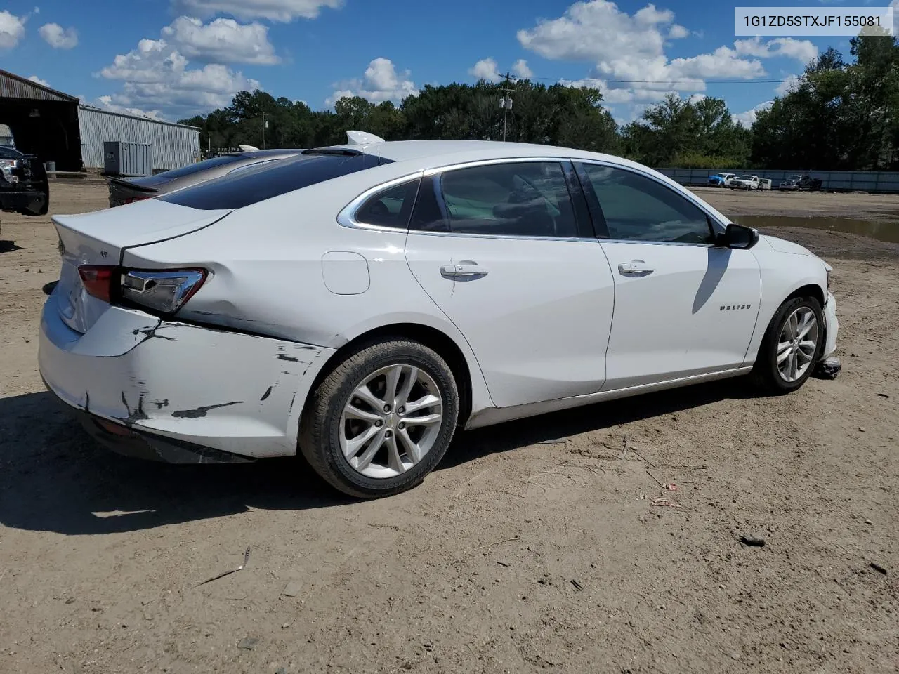 2018 Chevrolet Malibu Lt VIN: 1G1ZD5STXJF155081 Lot: 71611834