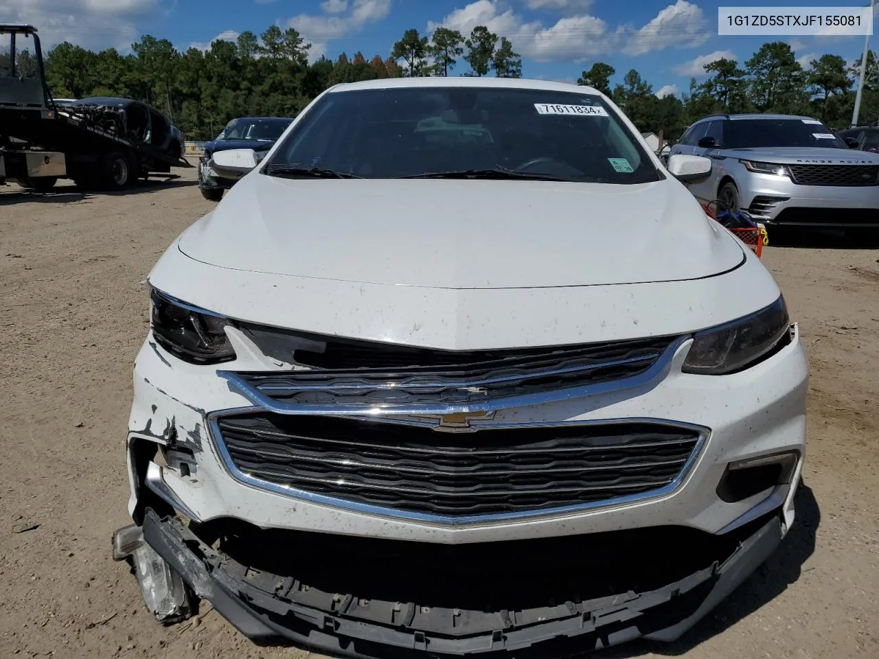 2018 Chevrolet Malibu Lt VIN: 1G1ZD5STXJF155081 Lot: 71611834