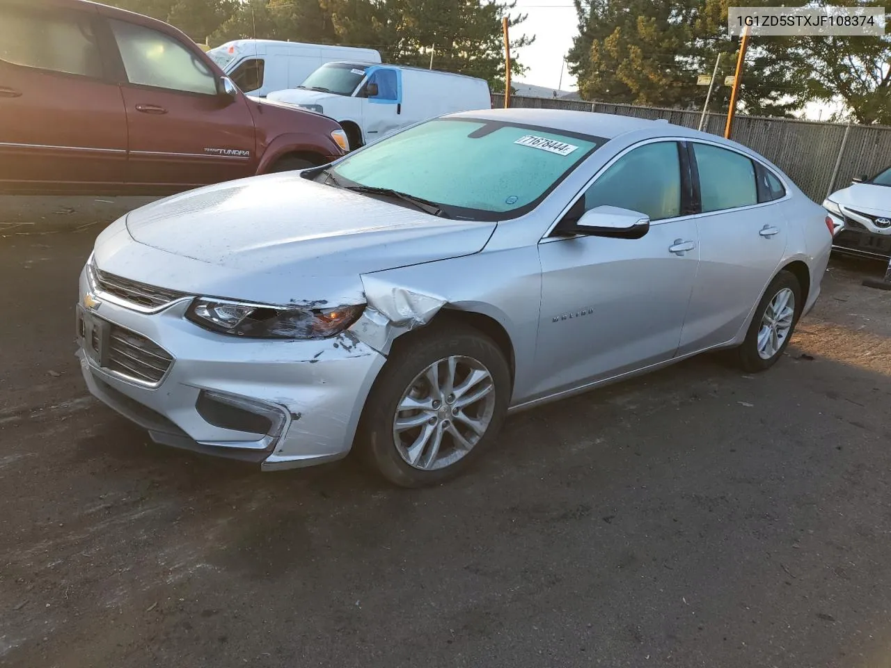 2018 Chevrolet Malibu Lt VIN: 1G1ZD5STXJF108374 Lot: 71678444