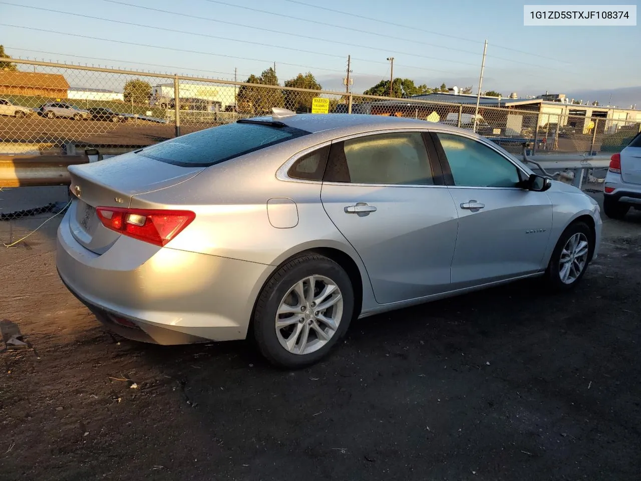 2018 Chevrolet Malibu Lt VIN: 1G1ZD5STXJF108374 Lot: 71678444