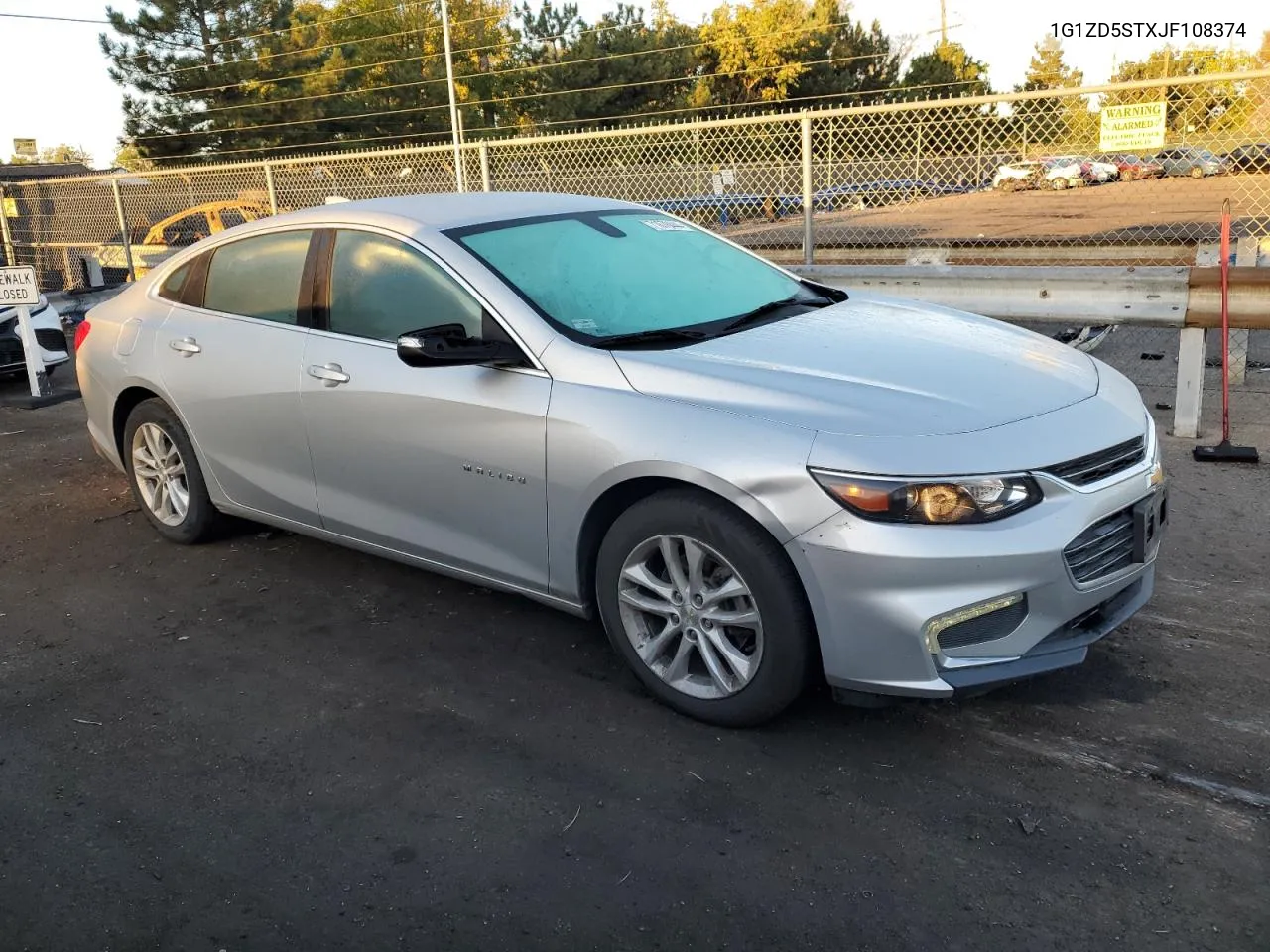 2018 Chevrolet Malibu Lt VIN: 1G1ZD5STXJF108374 Lot: 71678444