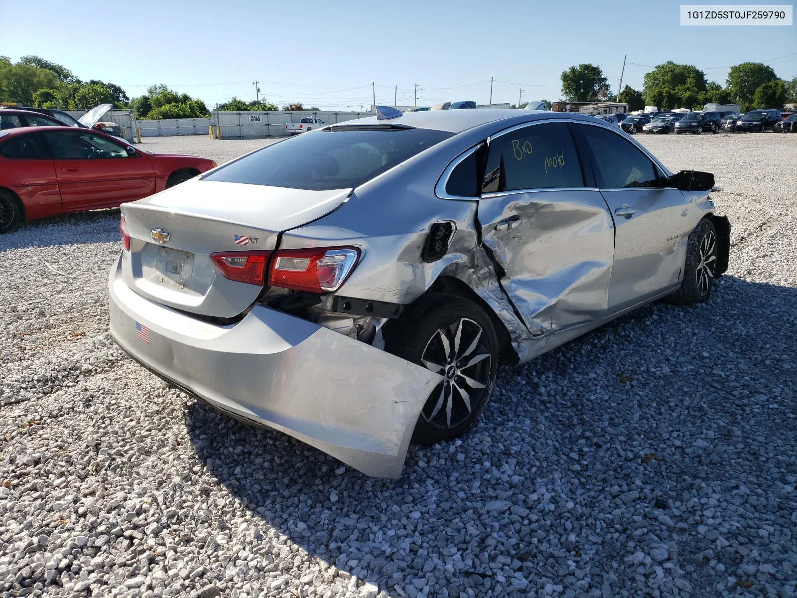 2018 Chevrolet Malibu Lt VIN: 1G1ZD5ST0JF259790 Lot: 71698284