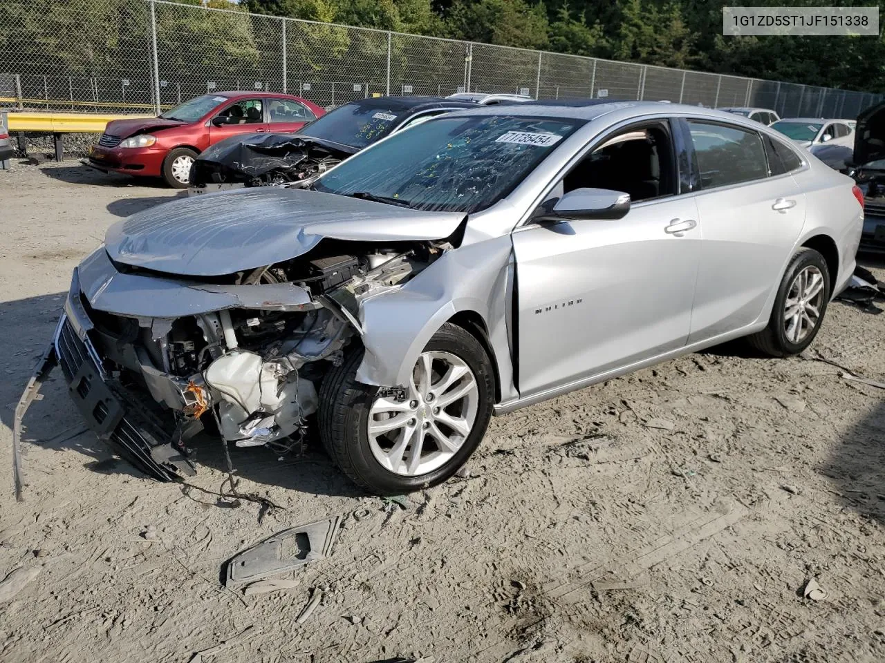 2018 Chevrolet Malibu Lt VIN: 1G1ZD5ST1JF151338 Lot: 71735454