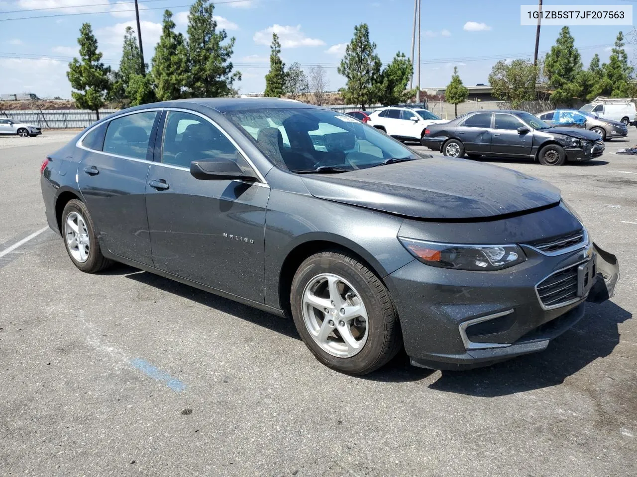 2018 Chevrolet Malibu Ls VIN: 1G1ZB5ST7JF207563 Lot: 71836544