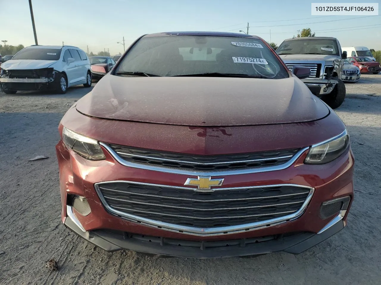 2018 Chevrolet Malibu Lt VIN: 1G1ZD5ST4JF106426 Lot: 71975274