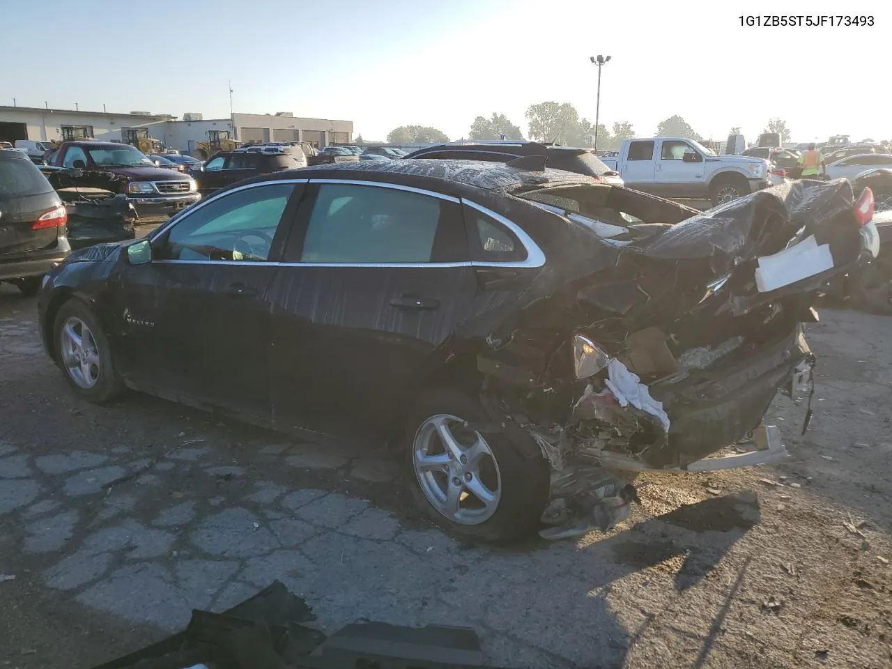 2018 Chevrolet Malibu Ls VIN: 1G1ZB5ST5JF173493 Lot: 72025494