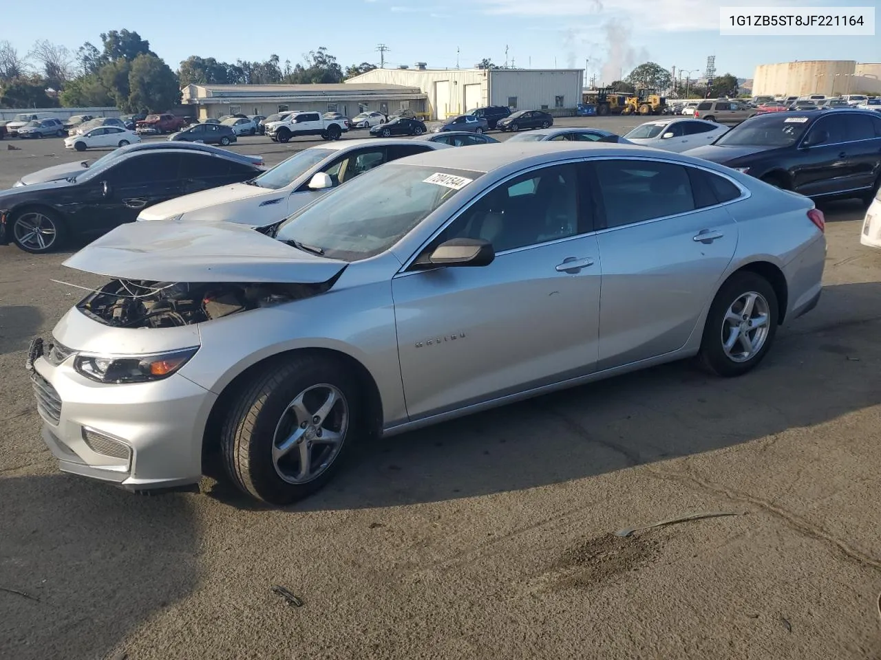 1G1ZB5ST8JF221164 2018 Chevrolet Malibu Ls