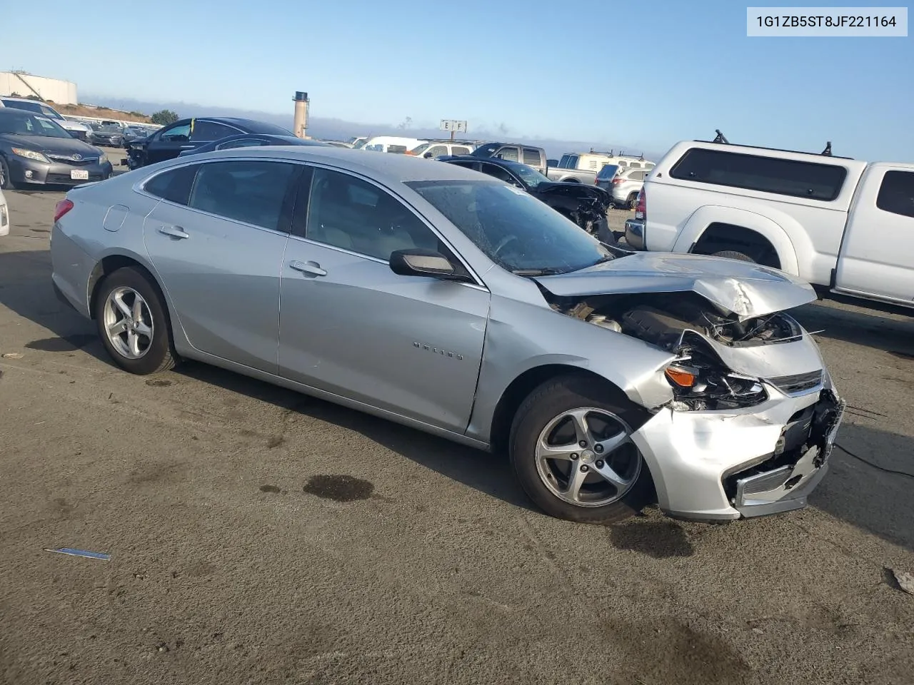 1G1ZB5ST8JF221164 2018 Chevrolet Malibu Ls